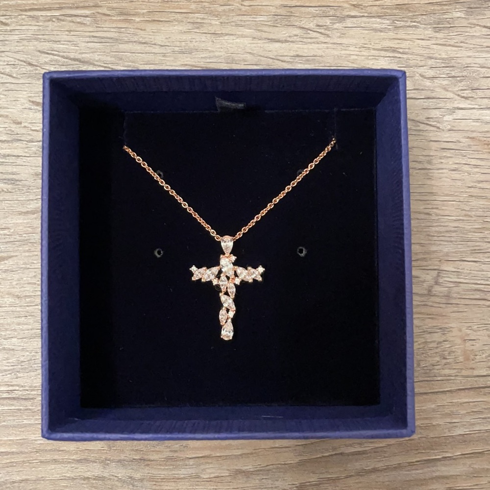 Swarovski Cross Pendant and Necklace